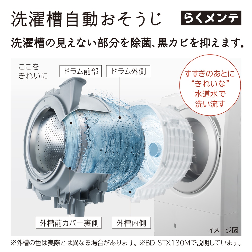 ドラム式洗濯乾燥機( ビッグドラム )BD-SX130ML W ホワイト
