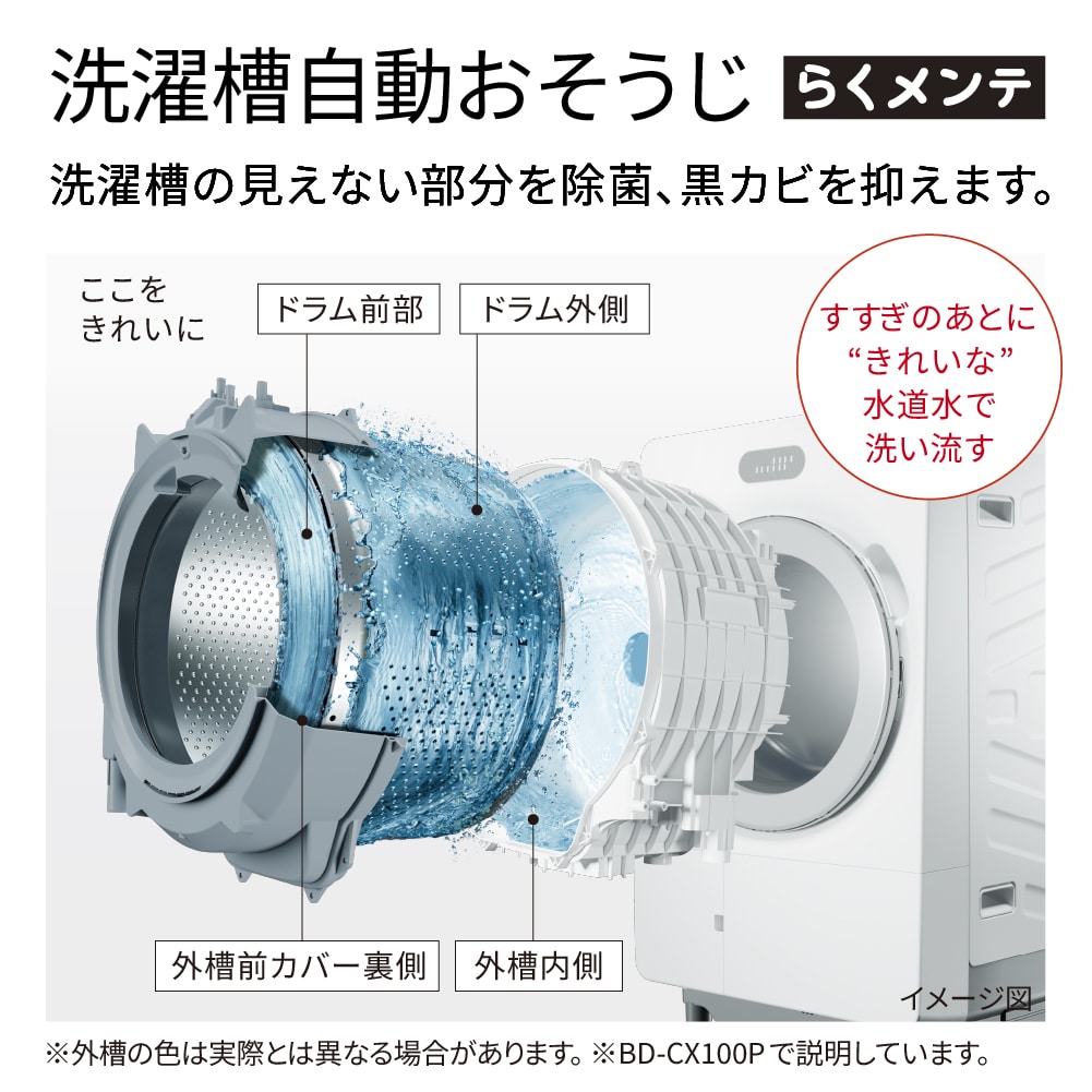 ドラム式洗濯乾燥機(洗濯:8kg・乾燥:4.5kg・右開き)BD-CG80PR W ホワイト
