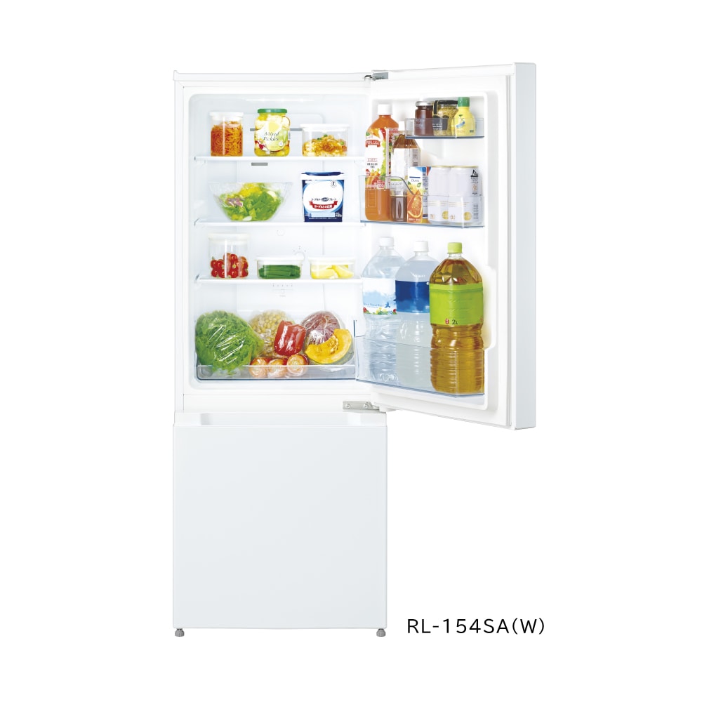 冷蔵庫（154L・右開き） RL-154SA S(メタリックシルバー): キッチン