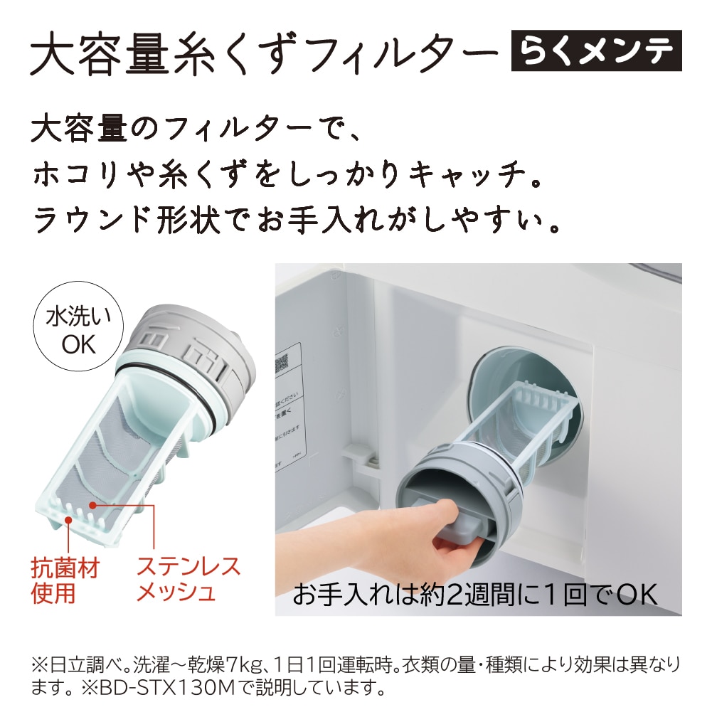 ドラム式洗濯乾燥機( ビッグドラム )BD-SX130ML W ホワイト