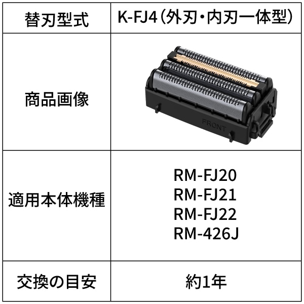 シェーバー替刃 K-FJ4 ―
