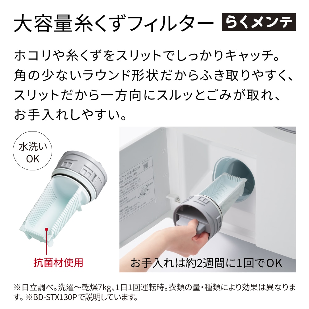 ドラム式洗濯乾燥機( ビッグドラム )BD-SX130PL W ホワイト
