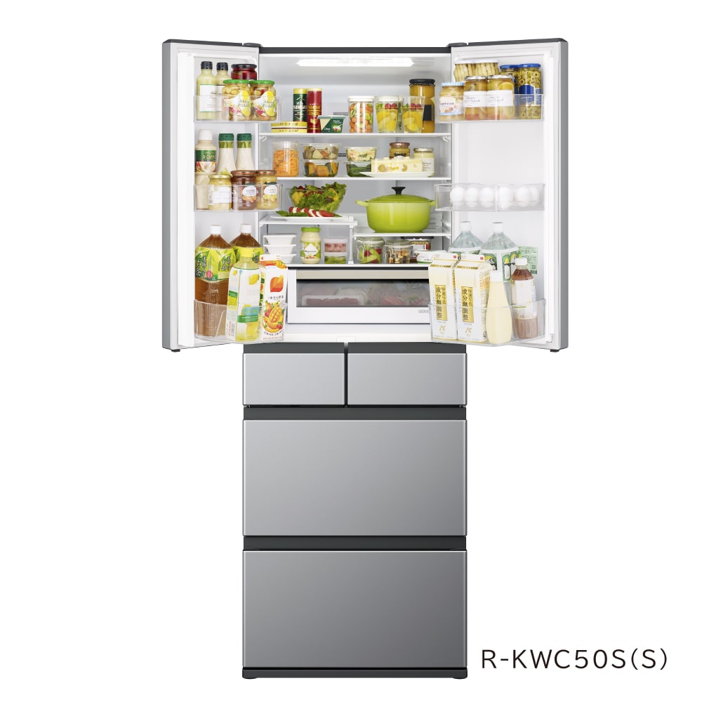 冷蔵庫（498L）R-KWC50S H(ブラストモーブグレー): キッチン家電/日立