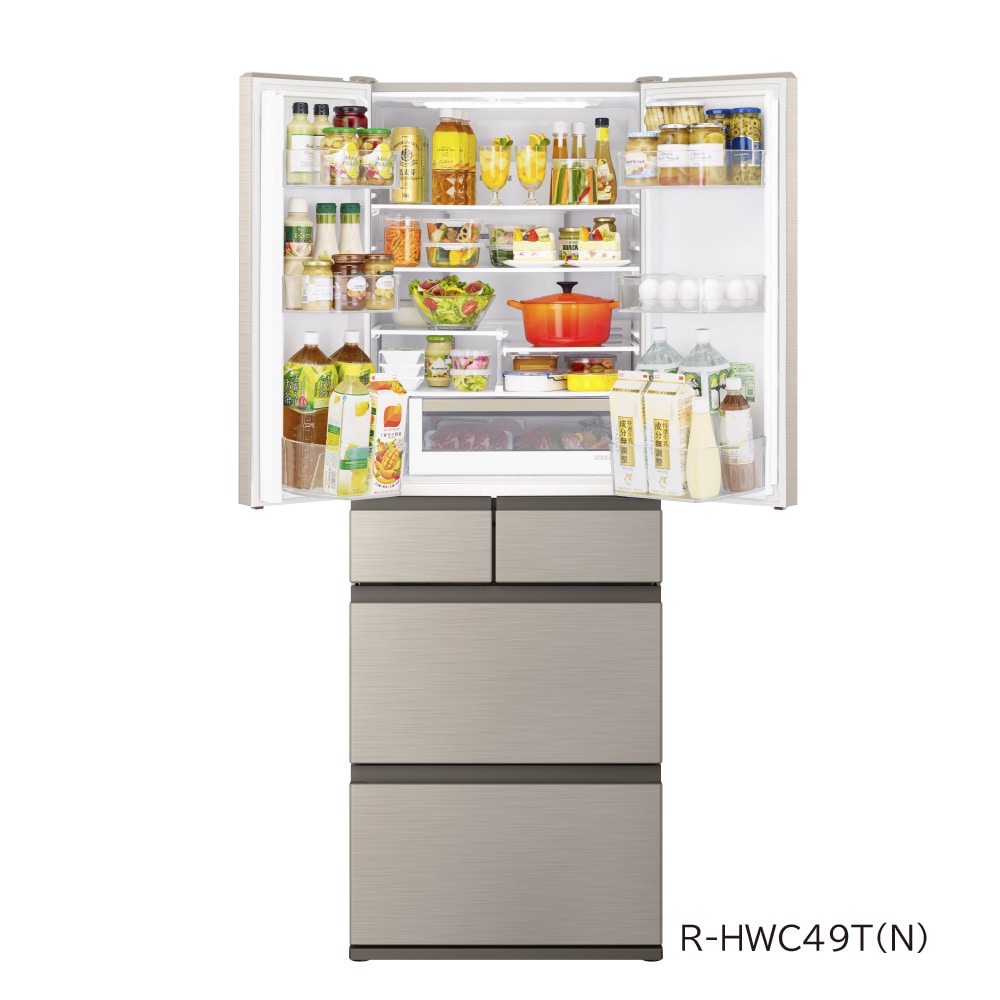 冷蔵庫（485L）R-HWC49T N(ライトゴールド): キッチン家電/日立の家電 