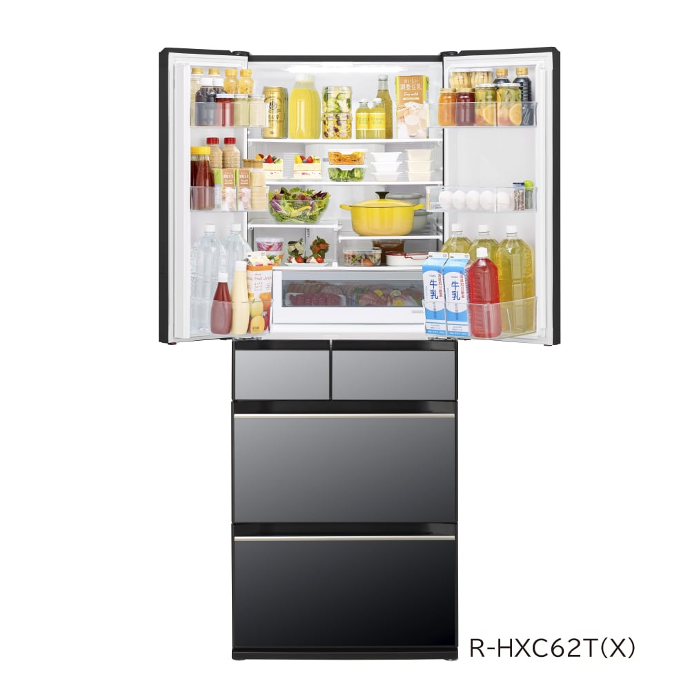 冷蔵庫（620L）R-HXC62T X(クリスタルミラー): キッチン家電/日立の