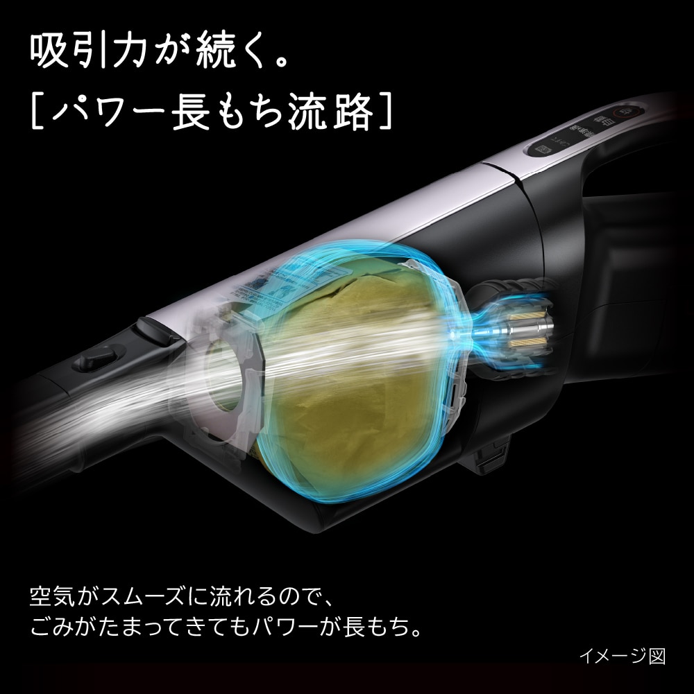 リファービッシュ】掃除機（スティックタイプ・紙パック式）PKV-BK50L