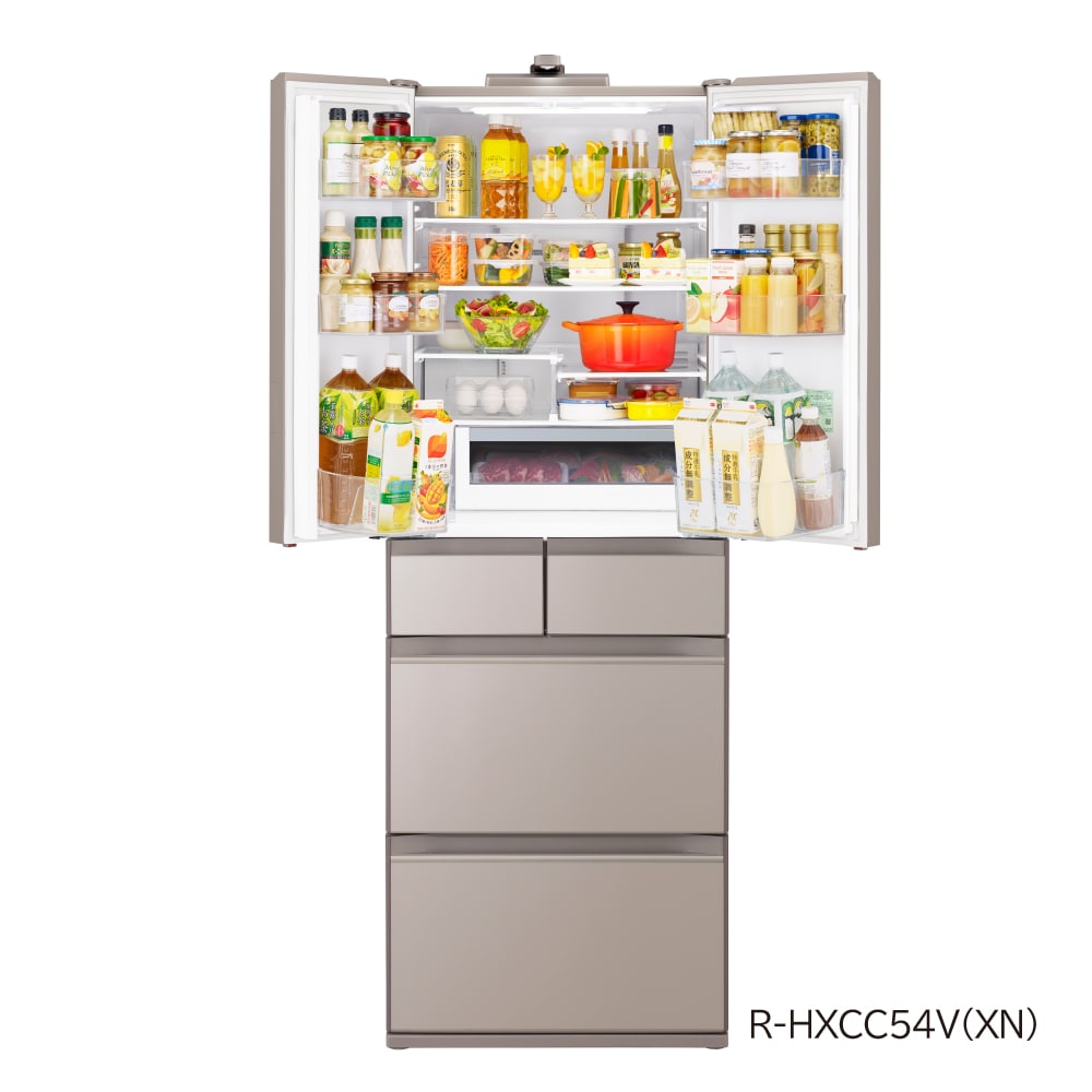 冷蔵庫（540L）R-HXCC54V XN(ライトゴールド): キッチン家電/日立の 