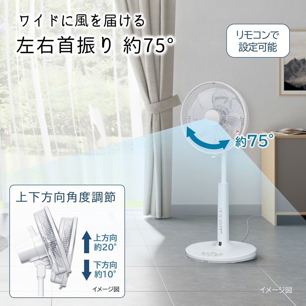 アウトレット】扇風機（リビング扇 ACモーター搭載）HEF-AL300F(なし