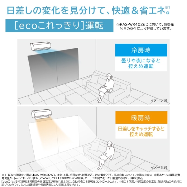 エアコン（2.8kW 10畳程度・単相100V）RAS-WR2826S W/SET(スター