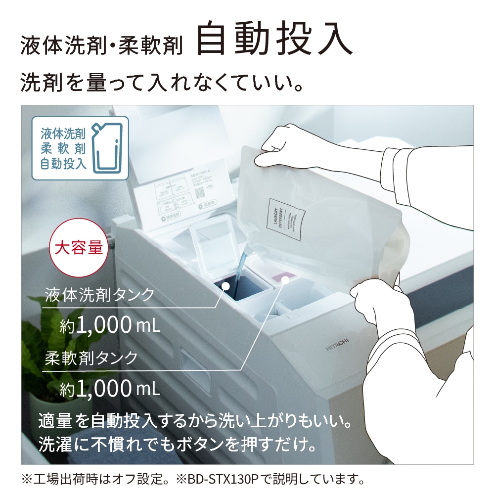 ドラム式洗濯乾燥機( ビッグドラム )BD-STX130PR H ダークグレー