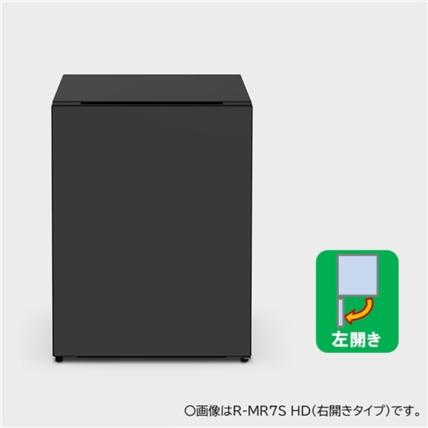 冷蔵庫（73L・左開き） R-MR7SL HD(ダークグレー): キッチン家電/日立