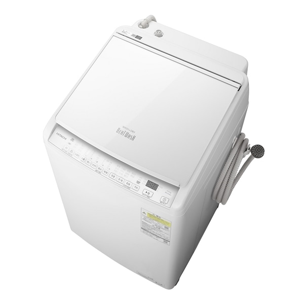 タテ型洗濯乾燥機（洗濯:8kg・乾燥4.5kg） BW-DV80J W(ホワイト): 生活