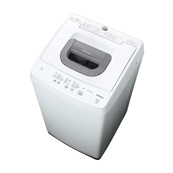 タテ型洗濯機（5kg） NW-50J W(ピュアホワイト): 生活家電/日立の家電 