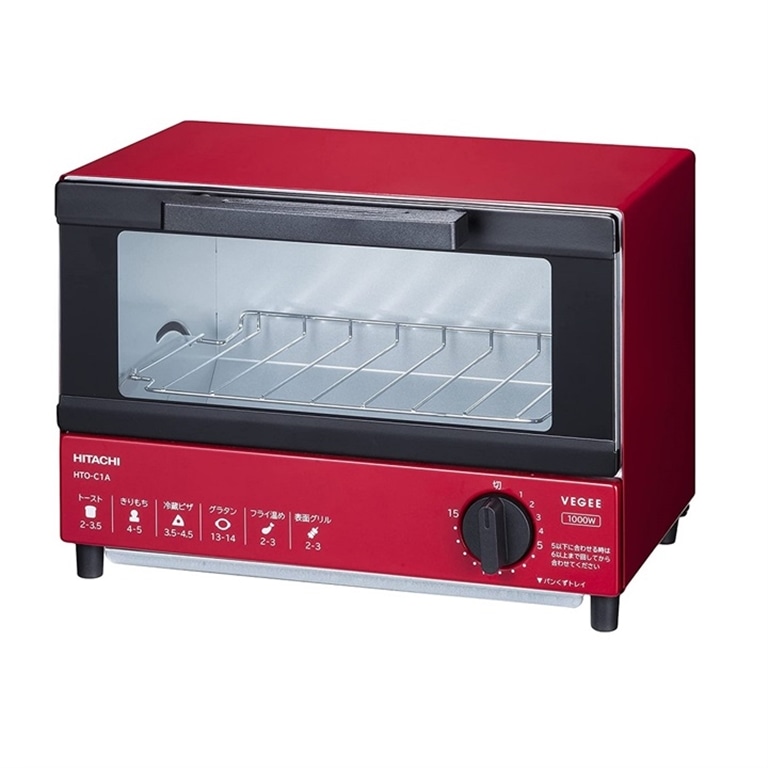 【アウトレット】オーブントースター HTO-C1A R(レッド): キッチン 