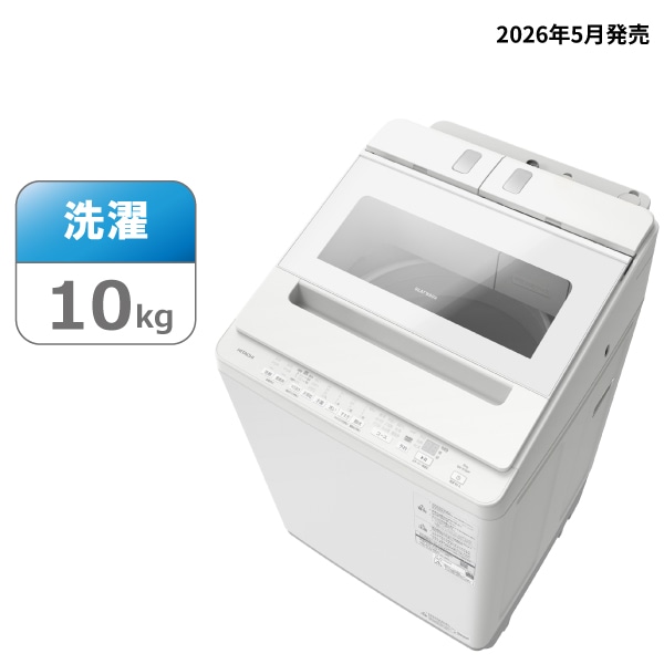 タテ型洗濯機（10kg）　BW-X100P W
