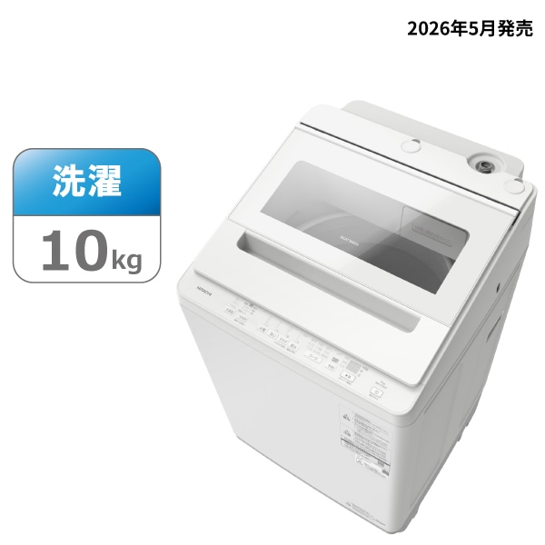 タテ型洗濯機（10kg）　BW-V100P W