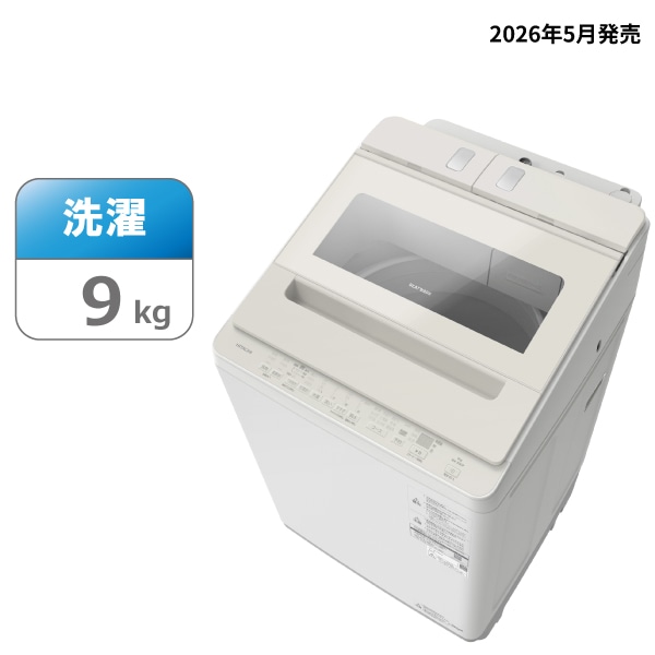 タテ型洗濯機（9kg）　BW-X90P C