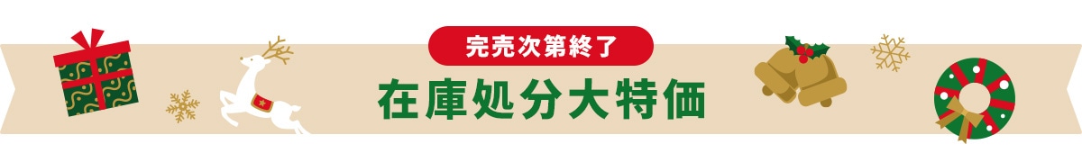 完売次第終了 在庫処分大特価